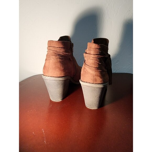 Brown Suede Ankle Boots 9M - Picture 10 of 11